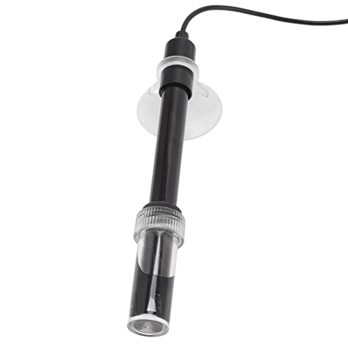 Mxzzand Electrode Probe Connector, Small Portable Black Easy to Use PH Electrode Probe Connector High Sensitivity for Aquariums