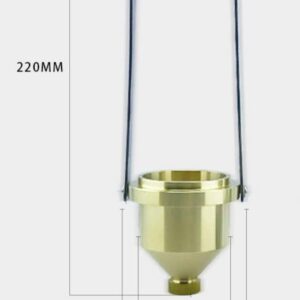 ERLUN Viscosity Cup, Cup Viscosity Cup Dip Type 40ml Stainless Steel Viscometer Flow Cup for Paint Finishes Oil Dye Sauce Honey