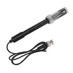 Mxzzand Electrode Probe Connector, Small Portable Black Easy to Use PH Electrode Probe Connector High Sensitivity for Aquariums