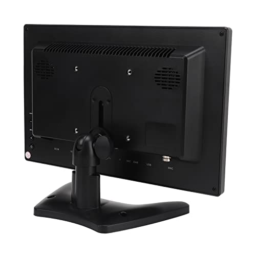 LCD Display Monitor, 11.6 Inch PC Monitor, Easy to Hang HD Multimedia Interface Remote Control VGA AV BNC (US Plug)