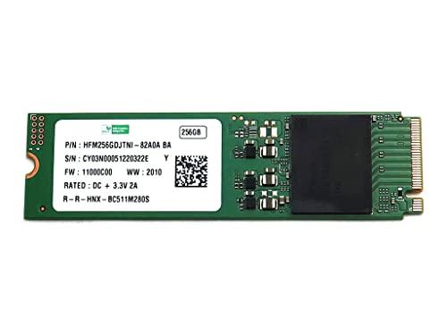 Solid State Drive HFM256GDJTNI-82A0A Compatible Replacement Spare Part for SK Hynix HFM256GDJTNI 256GB M.2 2280 NVMe PCIe Gen3 x4 SSD