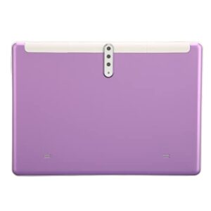 Naroote 10.1 Inch Tablet, Front 500w Rear 1300w 10 Core Purple Tablet PC 8800mAh for Android 11.0 for Reading (US Plug)