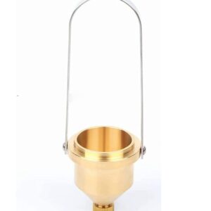 ERLUN Viscosity Cup, Cup Viscosity Cup Dip Type 40ml Stainless Steel Viscometer Flow Cup for Paint Finishes Oil Dye Sauce Honey