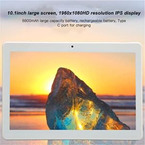 Naroote 10.1 Inch Tablet, Front 500w Rear 1300w 10 Core Purple Tablet PC 8800mAh for Android 11.0 for Reading (US Plug)