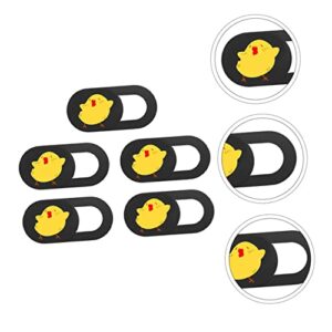 SOLUSTRE 5pcs Web Slider Apply Cute to Tablet Thin Camera Sliding Laptop Webcam Protection Anti-Peeping Lid Ultra Yellow Privacy Slide Blocker Desktop Your Chicken Pattern for Cover Covers