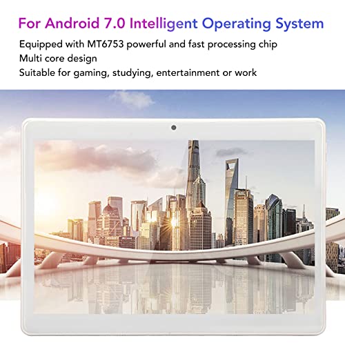 BUUA Dual Sim Dual Standby HD Tablet, 10.1 Inch HD Tablet 2GB RAM 32GB ROM Large Memory for Work for Learning (US Plug)