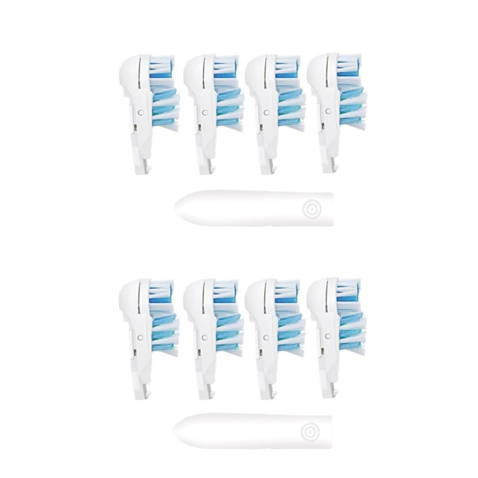 4/8/16 Pcs Electric Toothbrush Replacement Heads Sensitive Dual Clean Rotating Sets Fit for Braun Oral B Cross Action Power 4732 3733 4734 (4)