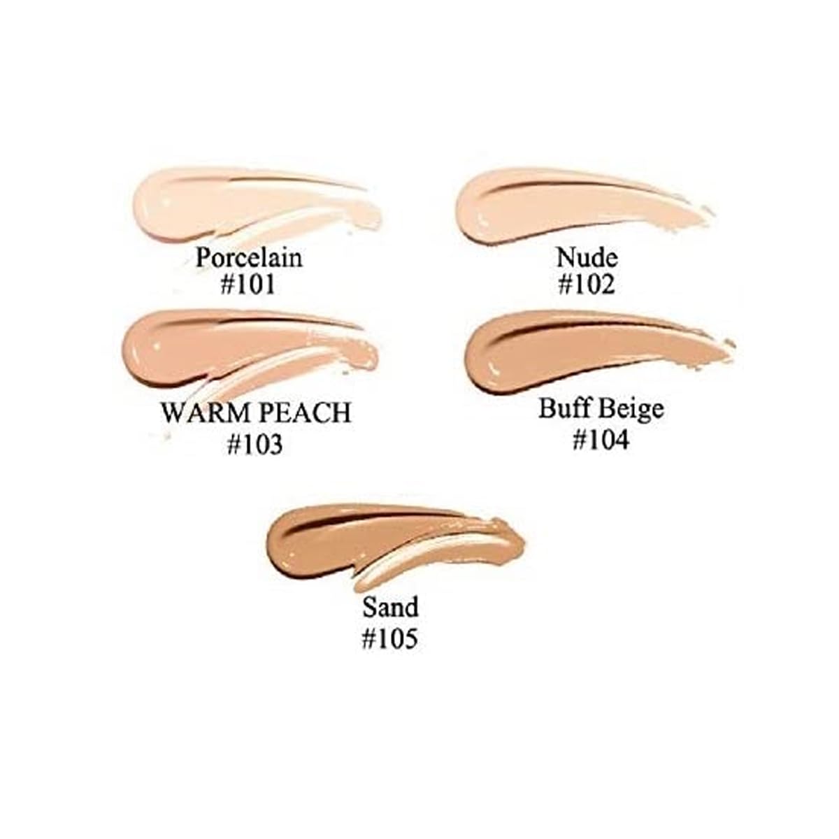 PHOERA Foundation,Flawless Soft Matte Liquid 102 Nude Foundation,24 HR Oil Control Waterproof Cream Foundation Makeup.