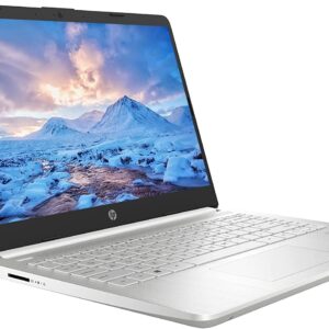 HP Laptop 14 Business Computer 14" HD Micro-edge BrightView 11th Generation Intel Quad-core i5-1135G7 (Beats i7-1065G7) 8GB RAM 256GB SSD Iris Xe Graphic USB-C Win11 Silver + HDMI Cable