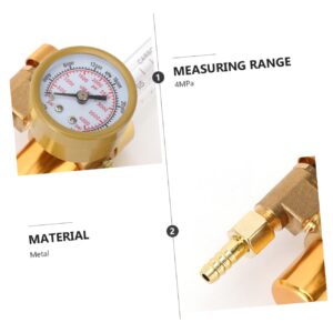 COLLBATH 2pcs Flowmeter Welding Regulator Argon Gas Regulator Gas Measuring Tester Argon Regulator with Flow Meter Gas Flow Meter Argon Flow Regulator C02 Nut Splitter