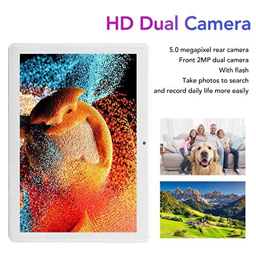 BUUA Dual Sim Dual Standby HD Tablet, 10.1 Inch HD Tablet 2GB RAM 32GB ROM Large Memory for Work for Learning (US Plug)