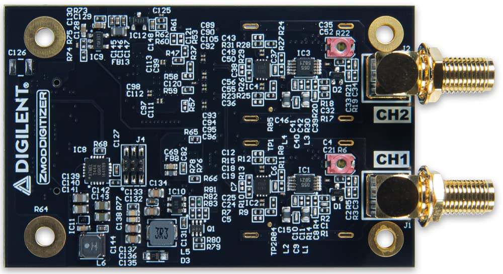 Digilent Zmod Digitizer 1430-125: 2-Channel 14-bit Digitizer Module