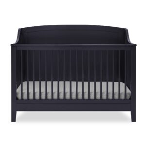 Delta Children Campbell 6-in-1 Convertible Crib - Greenguard Gold Certified, Midnight Grey