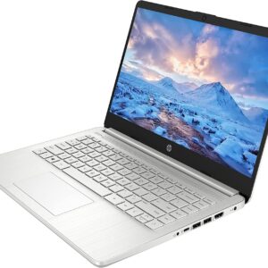 HP Laptop 14 Business Computer 14" HD Micro-edge BrightView 11th Generation Intel Quad-core i5-1135G7 (Beats i7-1065G7) 8GB RAM 256GB SSD Iris Xe Graphic USB-C Win11 Silver + HDMI Cable