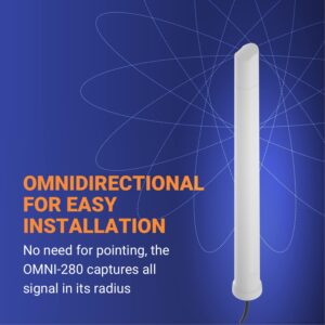 Poynting OMNI-600 Wideband Omni-Directional Antenna | 2x2 Mimo | 5G Ready | 4G LTE | 617-3800 MHz | 6.2 dBi