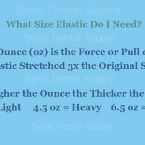 3/16 Inch Orthodontic Elastic Rubber Bands - 500 Pack - Clear Latex Free, Heavy 4.5 Ounce Small Rubberbands, Braces, Dreadlocks Hair Braids, Tooth Gap, Packaging, Crafts - Sonic Dental - Made in USA