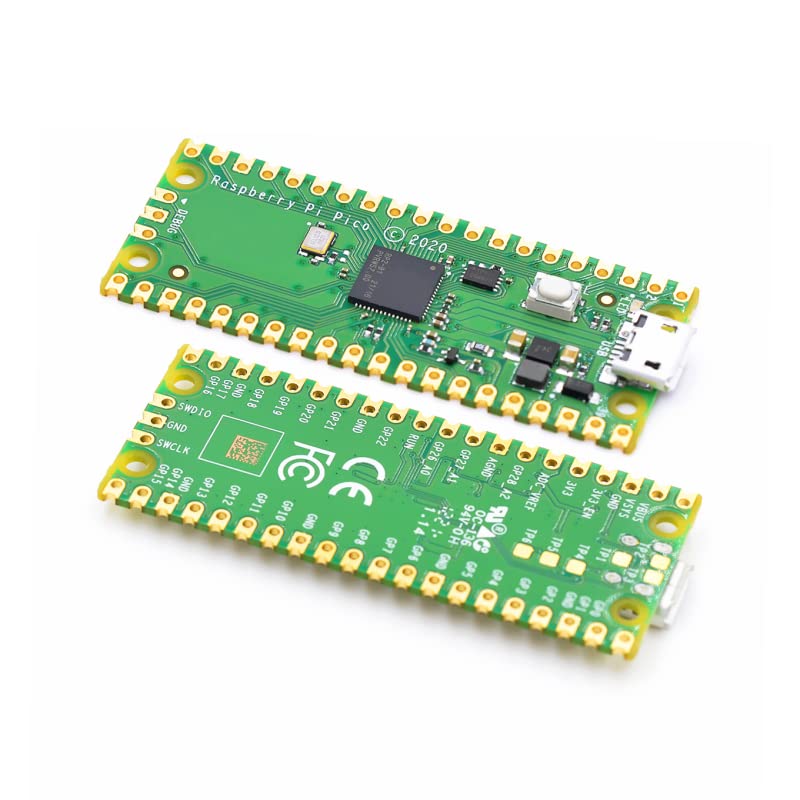 Compatible for Raspberry Pi Pico RP2040 Microcontroller Chip Dual-Core Arm Cortex M0+ Processor Low-Power Microcomputers Processor