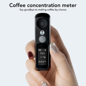 Coffee Concentration Refractometer, Extract Coffee TDS Refractometer APP Smart Digital Display Coffee Concentration Measurer Tool