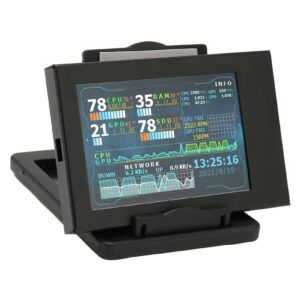 3.5in ips usb mini screen, customizable screen layout, support, linux, windows, real time full visibility of your host status, computer temp monitor