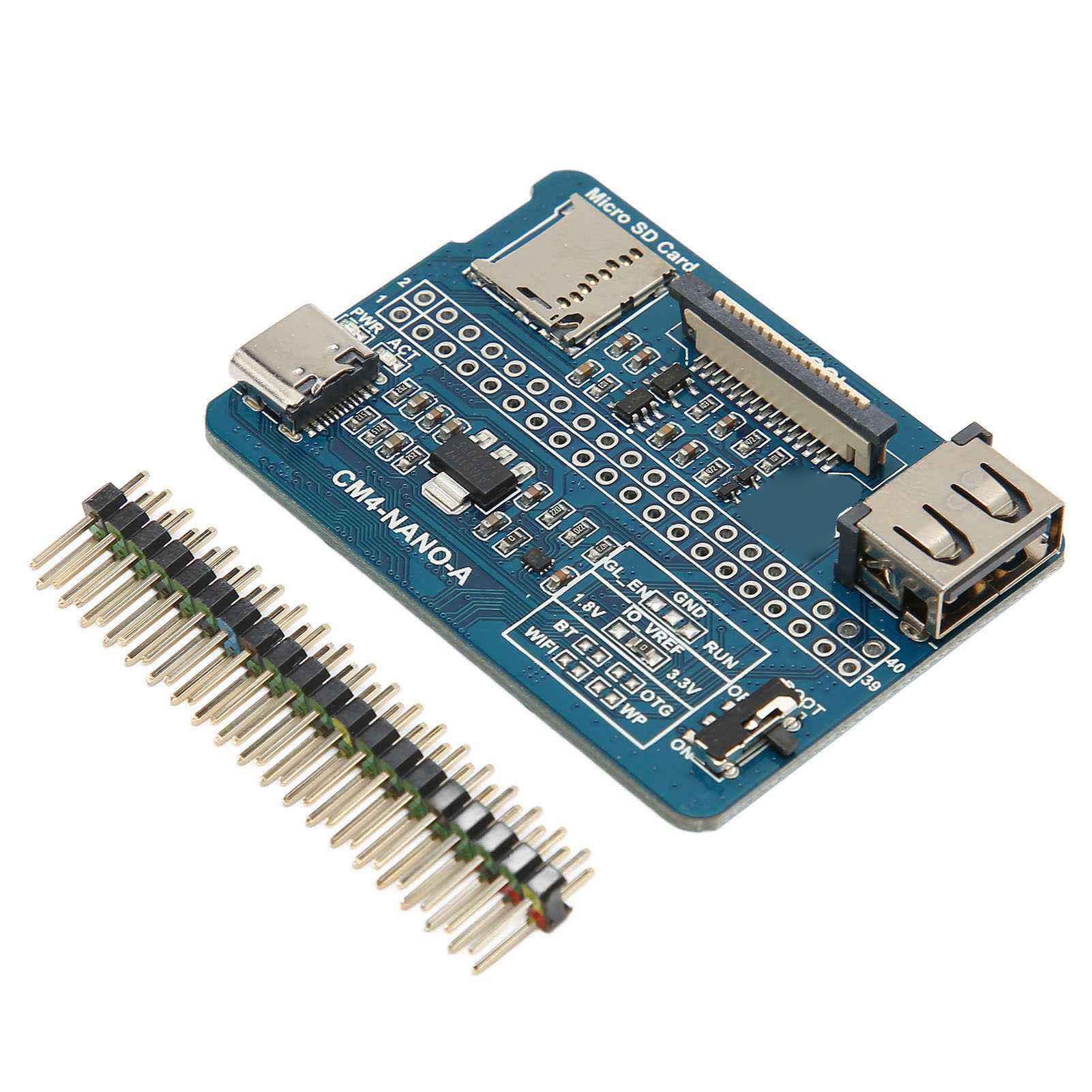 Mini Base Board Compute Module 4, Supports IEEE1588, Quad Core Cortex A72 64 bit Processor, B to B Connector, PCLE Interface, CM4 Ultra Mini Expansion Board