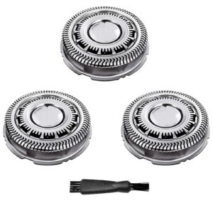 Suleto SH60/72 Replacement Heads Compatible with norelco Series 6000 Electric Shaver, SH60 Razor Head for Series 6000 Shaver S6810, S6820, S6850, S6880/81 S6810, Sh60 Shaving Replacement Heads