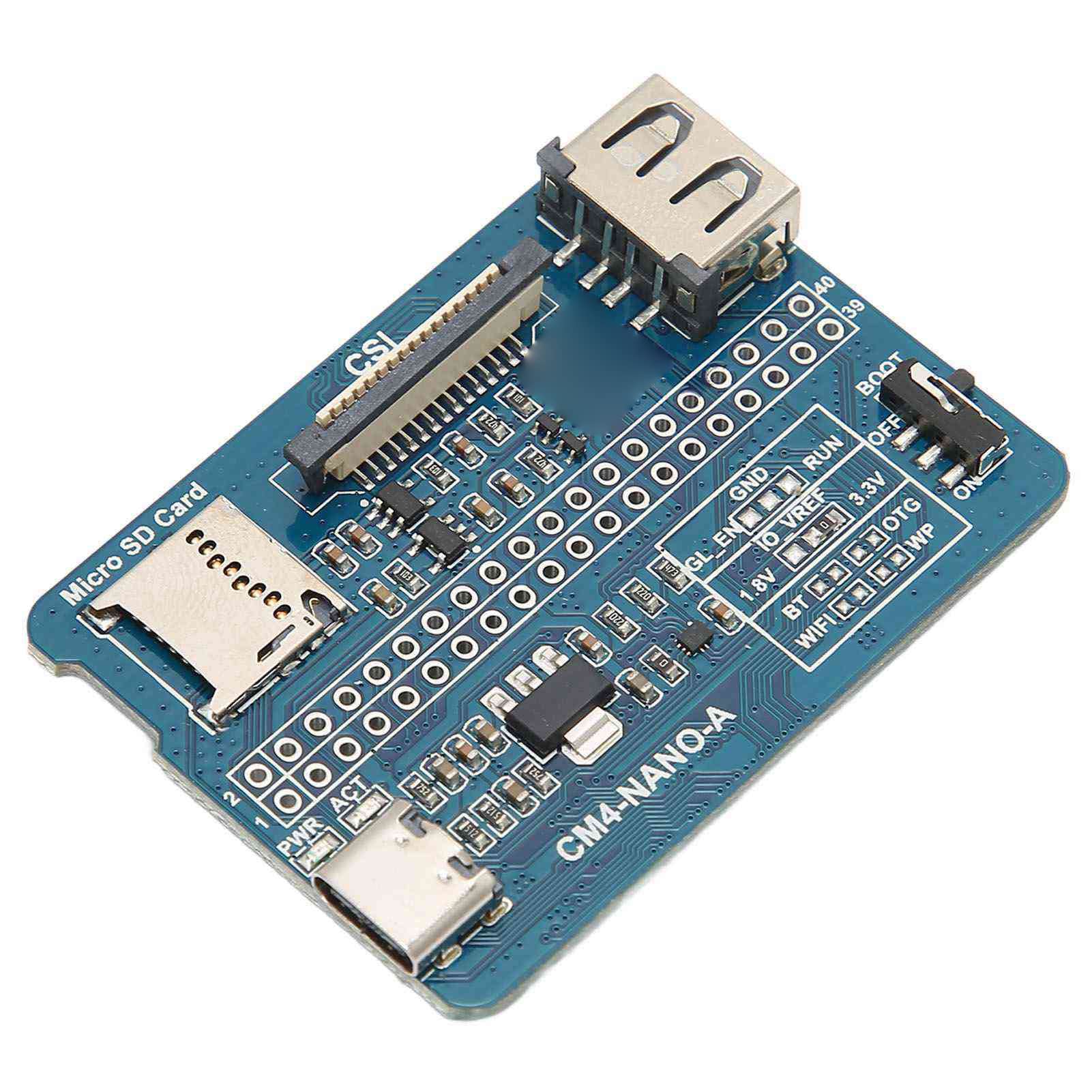 Mini Base Board Compute Module 4, Supports IEEE1588, Quad Core Cortex A72 64 bit Processor, B to B Connector, PCLE Interface, CM4 Ultra Mini Expansion Board