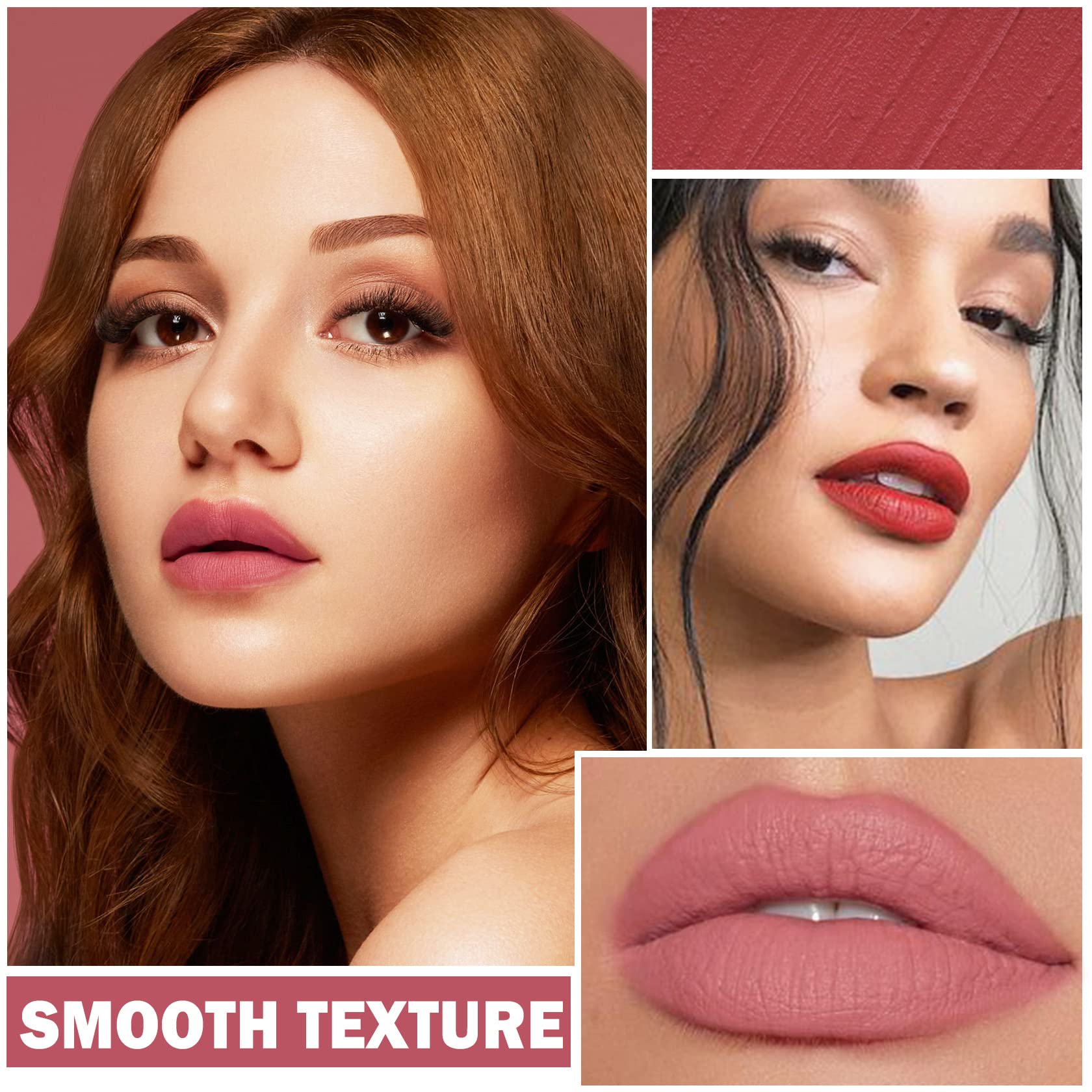 ZHISHUDL Matte Nude Lipstick Lazy Lipstick Lazy Lip Stick,Long Lasting High Pigmented Non Stick Cup Lip Shape Lipsticks,Easy to Color Lazy Lip Makeup - 05 Honey Peach