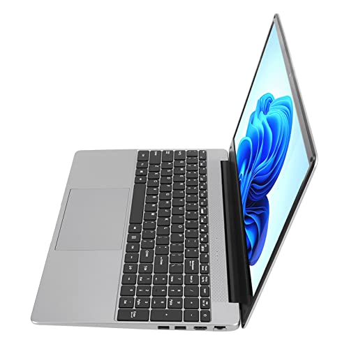 VINGVO Laptop Computer, Long Battery Life Ultra Thin 100-240v 15.6in Laptop for Home (16+512G US Plug)