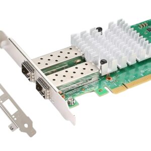 10G Ethernet Network Card, 10Gb Single-Port SFP+ Port with Intel 82599EN Chipset, PCIe 2.0 x 8, 10Gbps Ethernet Adapter, LAN NIC PCI-E Support Windows Server/Linux/Vmware,Tall&Short Bracket