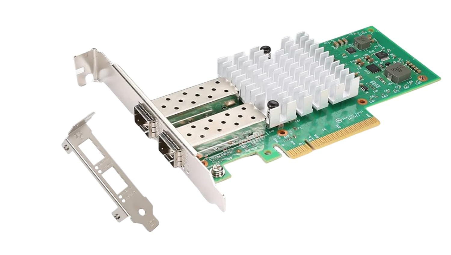 10G Ethernet Network Card, 10Gb Single-Port SFP+ Port with Intel 82599EN Chipset, PCIe 2.0 x 8, 10Gbps Ethernet Adapter, LAN NIC PCI-E Support Windows Server/Linux/Vmware,Tall&Short Bracket