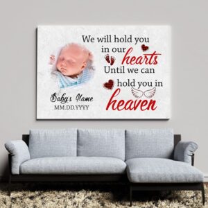 INSPIAMZUE Memorial gifts for loss of baby, infant loss gifts, angel baby memorial gift, infant loss gifts for mom, sympathy canvas for loss of baby - VTQ407 (10x8 inch)