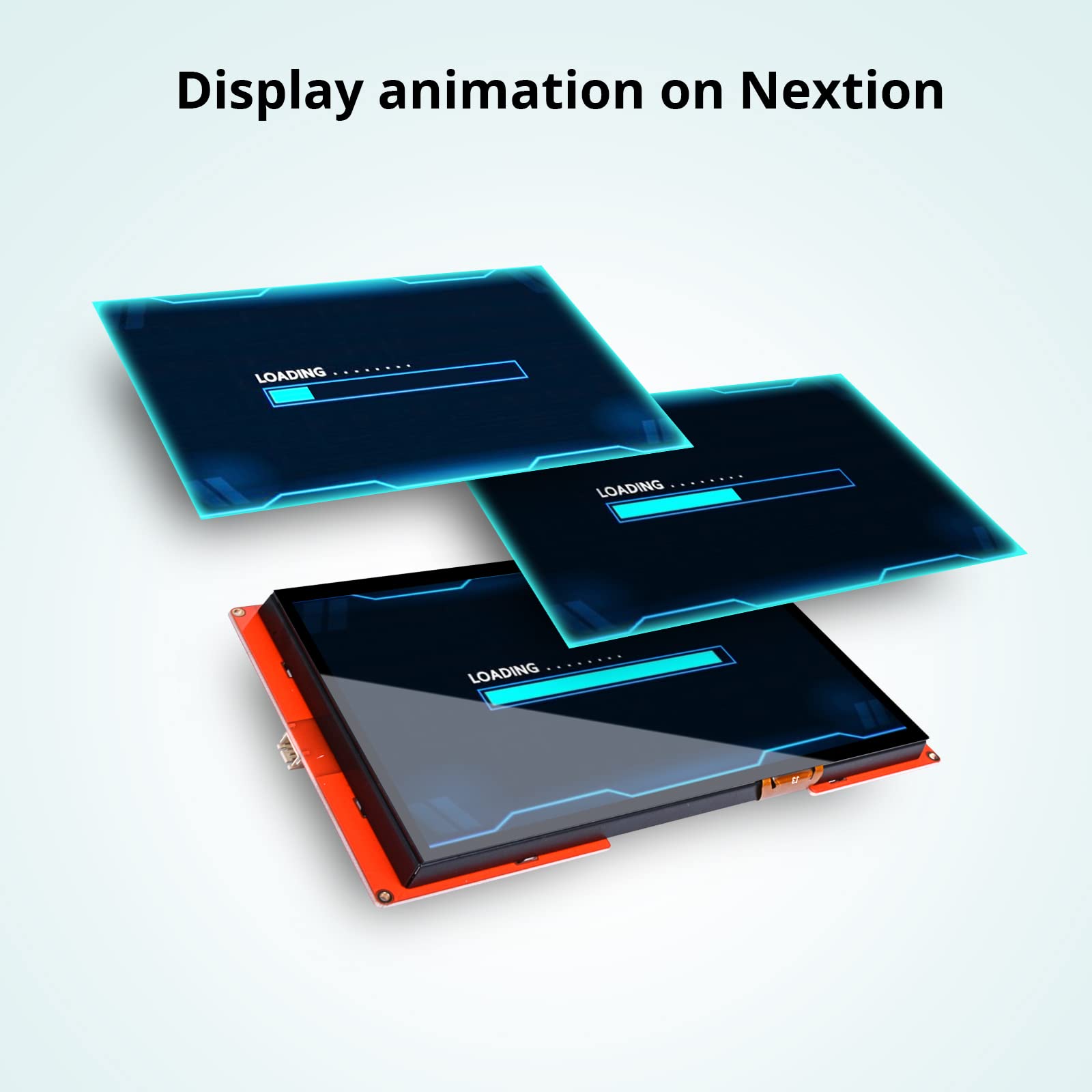 Nextion 10.1″ Intelligent Series HMI Display NX1060P101-011C-I Capacitive LCD-TFT Touch Screen 1024 * 600, Widely Used in Vehicle HMI, 3D Printer, Support Video Audio Animation Play Functions.