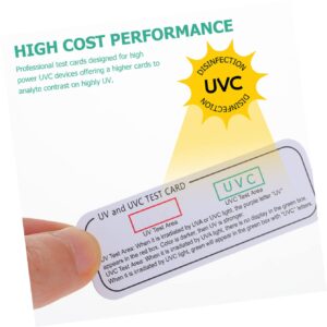 UPKOCH 10pcs Uva Light Uvb Wavelength Accessory Uvc Use Test Indicator Testing Cards Card Reusable Reading Daily Lab Identifying Led Lights Kitchen for Cabinet Tableware