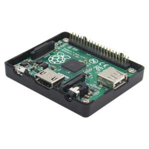 eleUniverse Case for Raspberry Pi 3A+, ABS Case with Cooling Fan Compatible with Raspberry Pi 3 Model A+ Plus/Raspberry Pi 1 Model A+