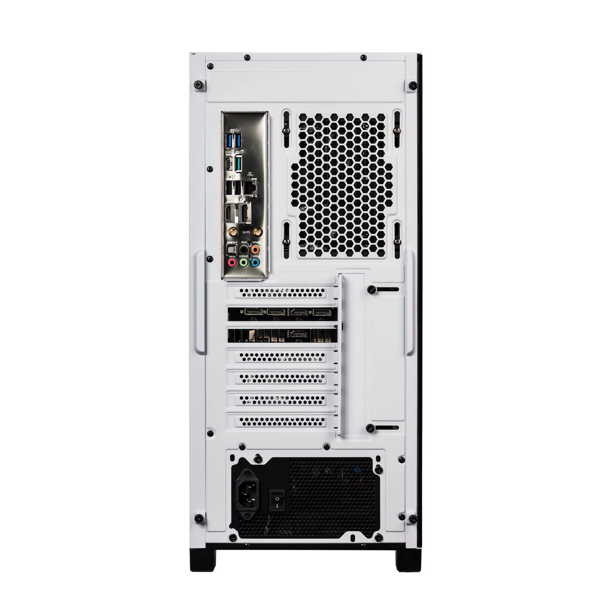 Velztorm White Pilum CTO Gaming Desktop PC Liquid-Cooled (AMD Ryzen 7 5700X 8-Core, GeForce RTX 3080 10GB, 16GB DDR4, 1TB PCIe SSD + 2TB HDD (3.5), RGB Fans, 750W PSU, AC WiFi, BT 5.0, Win11Home)