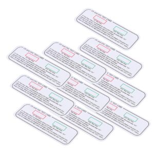 upkoch 10pcs uva light uvb wavelength accessory uvc use test indicator testing cards card reusable reading daily lab identifying led lights kitchen for cabinet tableware