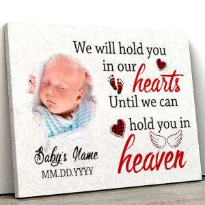 INSPIAMZUE Memorial gifts for loss of baby, infant loss gifts, angel baby memorial gift, infant loss gifts for mom, sympathy canvas for loss of baby - VTQ407 (10x8 inch)