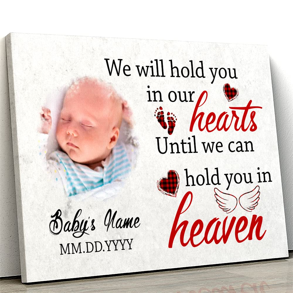 INSPIAMZUE Memorial gifts for loss of baby, infant loss gifts, angel baby memorial gift, infant loss gifts for mom, sympathy canvas for loss of baby - VTQ407 (10x8 inch)