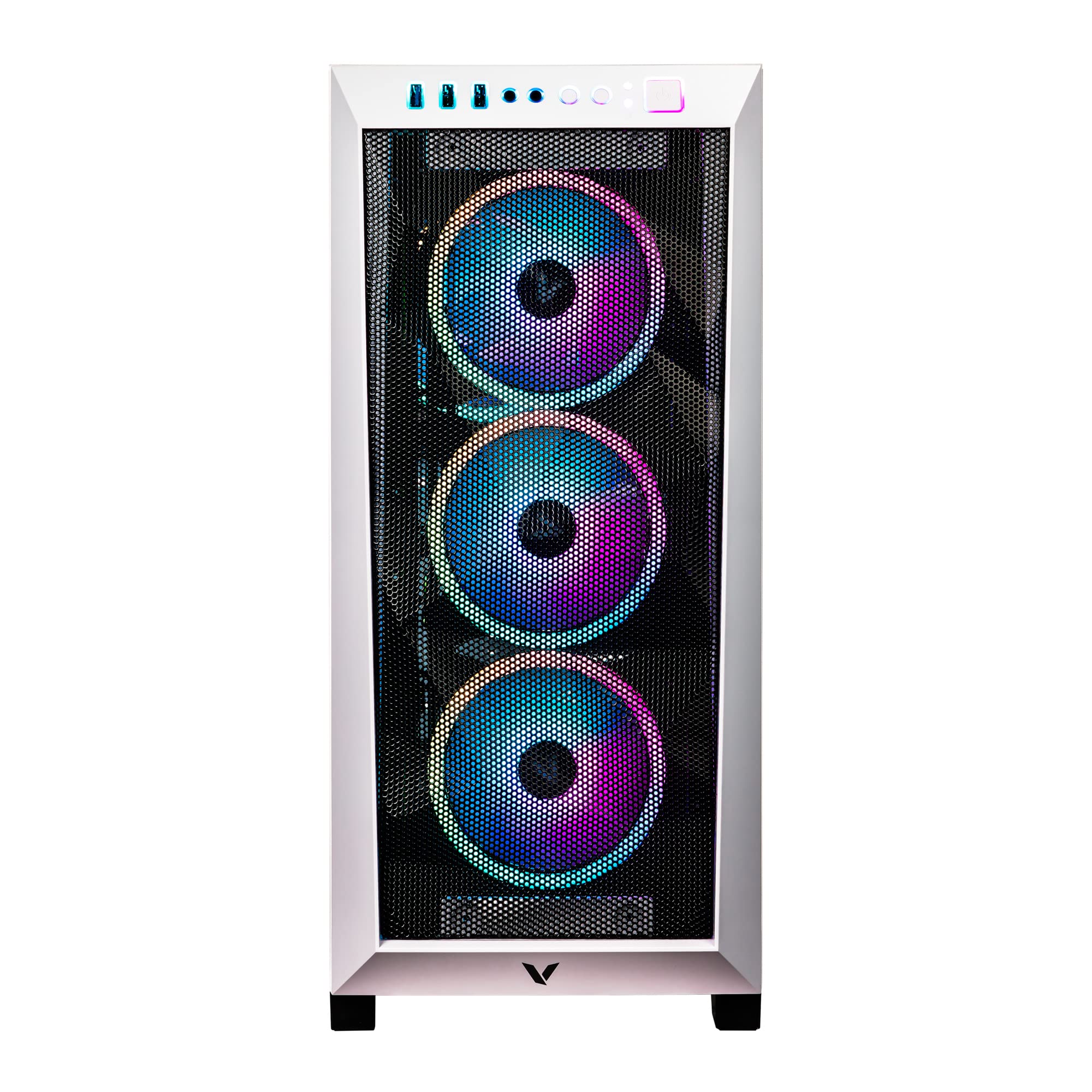 Velztorm White Pilum CTO Gaming Desktop PC Liquid-Cooled (AMD Ryzen 7 5700X 8-Core, GeForce RTX 3080 10GB, 16GB DDR4, 1TB PCIe SSD + 2TB HDD (3.5), RGB Fans, 750W PSU, AC WiFi, BT 5.0, Win11Home)