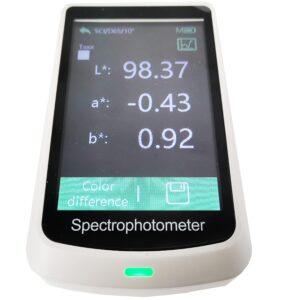 CNYST Handheld Spectrophotometer Colorimeter Color Analyzer with Three Caliber Repeatability 0.03 Built-in Camera View Display Measurement Structure D/8, SCI PC-Side Color Management System