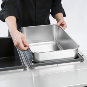 TrueCraftware- 25 Qt. Aluminum Steam Table Water Pan 1mm Thickness- Steam Pan Hotel Pan for Food Warmer Buffet Server Restaurant Catering Supplies Catering Event Party Holiday Buffet Weddings