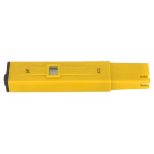 PH Meter, ABS Material PH Pen 0.0-14.0 PH Laboratory Pool Aquarium Range (Yellow Black)