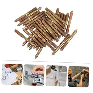 VILLCASE 60pcs Pet Self-Tapping Headed Sturdy Hanger Double Joint Tapping for Household Legs Self- Accessories Fastener Outdoor Connection Wood Furniture M and Screws Bolts Screw