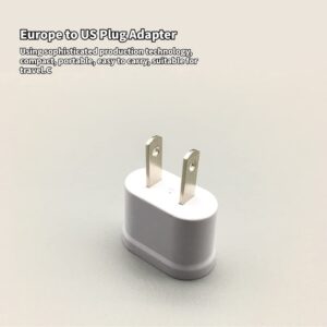 Europe to US Plug Adapter, 10Pcs EU to USA Plug Converter, 10A 1000W Universal Travel Power Converter, Spain Germany France to US Canada Mexico Adapters