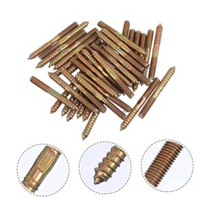 VILLCASE 60pcs Pet Self-Tapping Headed Sturdy Hanger Double Joint Tapping for Household Legs Self- Accessories Fastener Outdoor Connection Wood Furniture M and Screws Bolts Screw