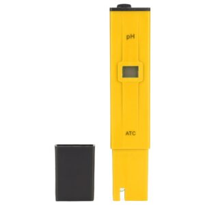 ph meter, abs material ph pen 0.0-14.0 ph laboratory pool aquarium range (yellow black)