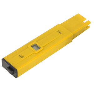 PH Meter, ABS Material PH Pen 0.0-14.0 PH Laboratory Pool Aquarium Range (Yellow Black)