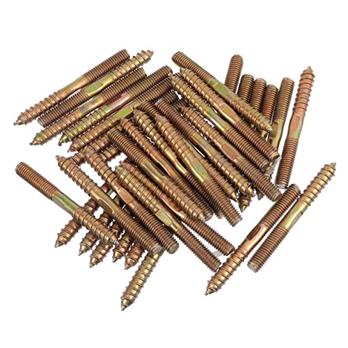 VILLCASE 60pcs Pet Self-Tapping Headed Sturdy Hanger Double Joint Tapping for Household Legs Self- Accessories Fastener Outdoor Connection Wood Furniture M and Screws Bolts Screw