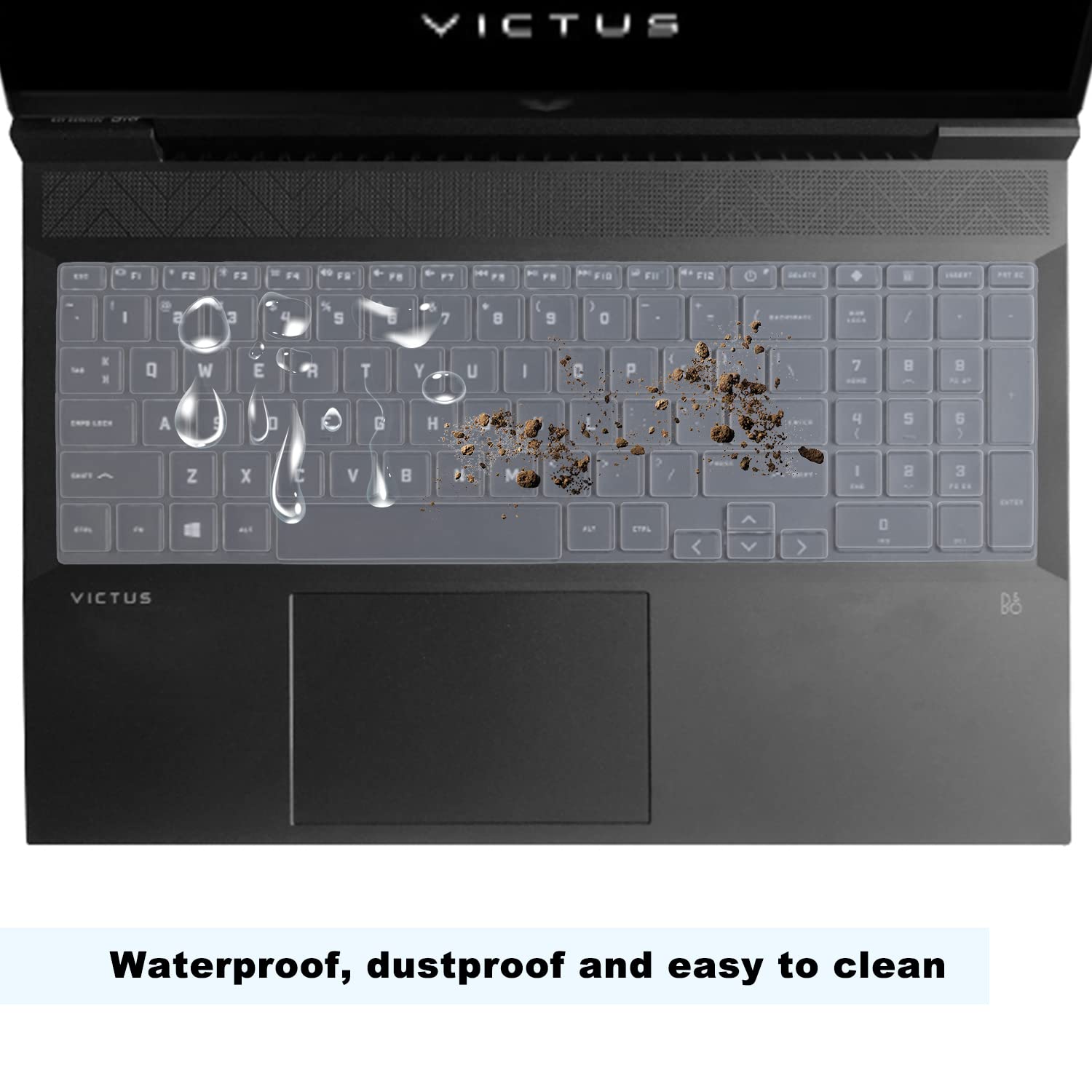 Keyboard Cover Skin for HP Victus Gaming Laptop 15.6" 15-fb0028nr/fa0025nr/fa0031dx/fa0747nr 15t-fa000 15z-fb000,HP Victus 16.1" Laptop 16-d0020nr/d0030nr/d1010nr/e0010nr/e0020nr Protector-Clear…