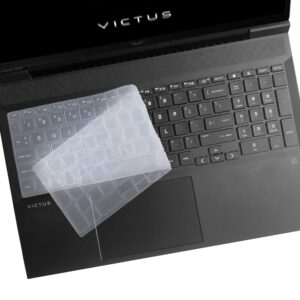 Keyboard Cover Skin for HP Victus Gaming Laptop 15.6" 15-fb0028nr/fa0025nr/fa0031dx/fa0747nr 15t-fa000 15z-fb000,HP Victus 16.1" Laptop 16-d0020nr/d0030nr/d1010nr/e0010nr/e0020nr Protector-Clear…